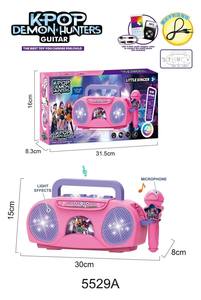 <span class=keywords><strong>Giocattolo</strong></span> Educativo KPOP per Bambini con Microfono, Pianoforte e Chitarra, con Musica e Luci Fantastiche, in Materiale ABS, Strumento per Karaoke e Canto - Product Image 2