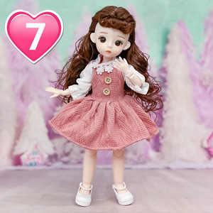 30 Cm בובת בובת Bjd להתלבש נסיכת ויניל צעצוע רב משותף 3d אמיתי עין בובת תינוק מתנה - Product Image 6