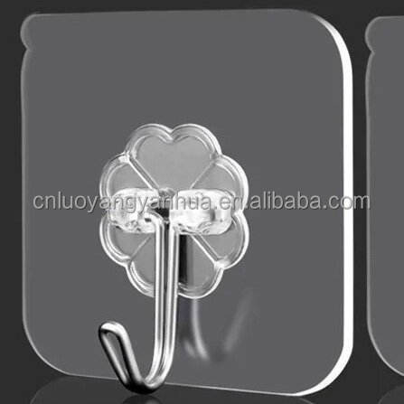 Transparent-flower shaped hook