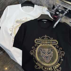 Zitong un T-shirt d'été ample et respirant pour homme, fabriqué en mélange de spandex/coton respirant - Product Image 4