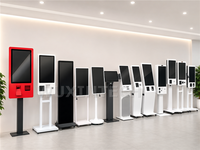 Terminal de Autoservicio Biométrico Industrial de 23.8/22/32 Pulgadas, Kiosco de Pedidos para Gestión de Personal y Control de Acceso