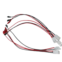 Arnés de Cables LED Rojo y Negro Personalizado con Terminales de Crimpado, Fabricante de Conjuntos de Cables Eléctricos