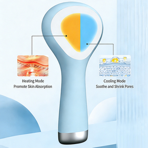 Cepillo de Limpieza Facial Eléctrico de Silicona, Resistente al Agua, con Compresas Frías y Calientes, Exfoliante Facial, Recargable por USB, con Vibración - Product Image 3