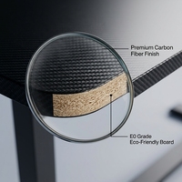 Table de Chevet Électrique Pliable et Portable AOR avec Roulettes Dissimulées, Plateau en Fibre de Carbone, Multifonctionnelle pour Bureau à Domicile et Ordinateur