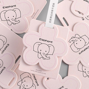 Tùy chỉnh màu tráng giấy treo tag thương hiệu gấp thời trang hangtags quần áo sang trọng may giấy nhãn Swing tag với dây thừng - Product Image 3