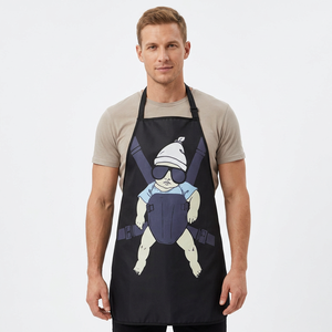 Tablier de cuisine à impression numérique - Tablier léger en coton pour uniformes de restaurant et de bar, impression par sublimation - Product Image 1