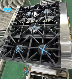 D Multifunctional 5 Burner Gas <b>Stove</b> Oven Convection Feature Freestanding Stainless Steel Range 120L Oven Restaurant Use - Product Image 4