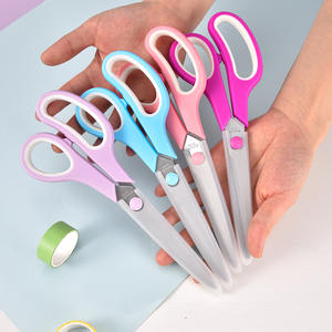 Tijeras para el hogar de acero inoxidable de 21,7 cm, herramienta de corte en forma de V para uso en oficina y hogar, para papel y plástico - Product Image 2