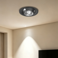 Luminaire d'intérieur anti-éblouissement pour hôtel et magasin, spot LED encastré à lentille convexe 12W