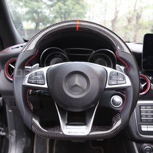 Convient pour <span class=keywords><strong>Mercedes</strong></span>-<span class=keywords><strong>AMG</strong></span> SLC43, W205, GLC63 et <span class=keywords><strong>Classe</strong></span> G, volant en fibre de carbone <span class=keywords><strong>AMG</strong></span> modifié et console <span class=keywords><strong>centrale</strong></span> de voiture - Product Image 1