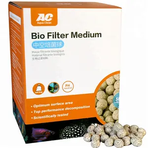 Hot selling hollow design bio ceramic balls for aquariums filter media