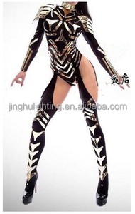 Nuevo Disfraz de Guerrera con Tecnología Futurista Negra <span class=keywords><strong>para</strong></span> Discoteca y Bar, <span class=keywords><strong>Ropa</strong></span> de Baile <span class=keywords><strong>para</strong></span> Cantante Gogo DS <span class=keywords><strong>para</strong></span> Espectáculo - Product Image 2