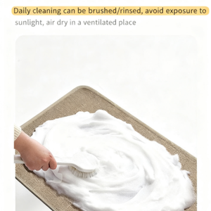 Tapis <span class=keywords><strong>de</strong></span> pied <span class=keywords><strong>de</strong></span> salle <span class=keywords><strong>de</strong></span> bain en lin <span class=keywords><strong>de</strong></span> luxe tapis <span class=keywords><strong>de</strong></span> bain absorbant antidérapant séchage rapide usage domestique tapis <span class=keywords><strong>de</strong></span> <span class=keywords><strong>toilette</strong></span> paillasson d'entrée lavable - Product Image 6