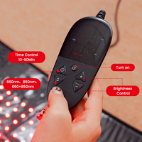 Tapis et coussin de luminothérapie infrarouge proche Gerylove 1540 LED, appareil raffermissant de bureau avec garantie d'un an, prise AU pour usage domestique et corporel