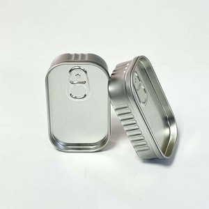 Lata Rectangular Pequeña Personalizada <span class=keywords><strong>con</strong></span> Anillo de Apertura Fácil, Estilo Sardina, Reutilizable para Alimentos, Té, Almuerzo, Dulces, <span class=keywords><strong>Chocolate</strong></span> - Product Image 6