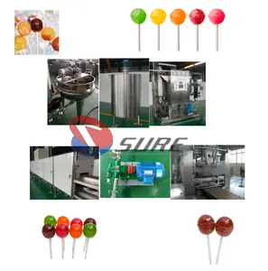 Mesin pembuat Lollipop kapasitas tinggi untuk mesin produksi permen keras otomatis dengan pisau kualitas tinggi