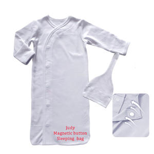 Custom Magnetic Baby Sleep Sack Unisex Infant Baby Girls <strong>Gowns</strong> <strong>Newborns</strong> Fold Over Cuff Cotton Magnetic Baby Sleeping Bag - Product Image 2