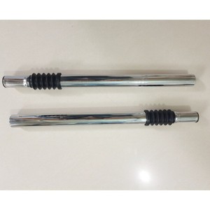 Tubo de sillín de bicicleta de 25,4 mm y 36 cm con suspensión ajustable para bicicletas de montaña y de turismo, de acero plateado - Product Image 1
