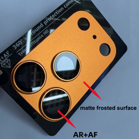 Film de protection d'appareil photo pour 17/17 Pro Max/17 Air/18 Pro/18 Pro Max, dureté 9H, ultra-fin, couverture intégrale, verre trempé AR+AF