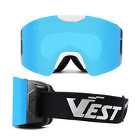 Système de verrouillage latéral magnétique pour lunettes de ski/snowboard homme/femme, anti-buée, protection UV 100%, personnalisable pour le ski et la motoneige
