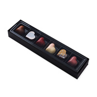 MOQ 100 pièces, Boîte cadeau en carton recyclable de qualité alimentaire, style européen haut de gamme, vide, pour chocolats, DIY fait main, modèle Sky Rectangle 6 pièces