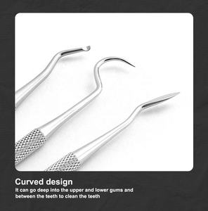 الأسنان طقم تبيض الفولاذ القشرة الأسنان الأسنان عن طريق الفم <span class=keywords><strong>exami</strong></span> أدوات طبيب الأسنان طقم الأسنان مكشطة قشارة اختيار مرآة أداة - Product Image 4