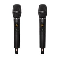Système de microphone sans fil professionnel URX9900, microphone sans fil portable, UHF, 2 canaux, fête/KTV
