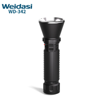 Lampe torche portable rechargeable étanche Weidasi avec affichage électronique en plastique, puissante lampe torche LED longue portée