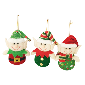 Décoration de poupée elfe depuis 1992, usine BSCI, ornement festif, noël, vacances, peluche elfe de noël - Product Image 1