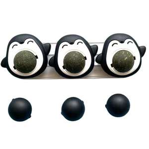 Gato moler los dientes Limpieza de dientes Spinning <span class=keywords><strong>Catnip</strong></span> Balls <span class=keywords><strong>catnip</strong></span> juguetes para gato atnip Sucker <span class=keywords><strong>Catnip</strong></span> Wall Ball - Product Image 3