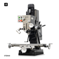 CTZX45, fresadora de escritorio CNC de grado Industrial, inversor trifásico, versión, máquina roscadora de motor central incluida R8