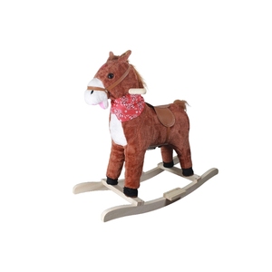 Vendita calda per bambini <span class=keywords><strong>giocattolo</strong></span> <span class=keywords><strong>giocattolo</strong></span> che gioca a dondolo a <span class=keywords><strong>cavallo</strong></span> con Base in legno materiale peluche per bambini - Product Image 1