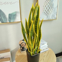 Nouvelle plante artificielle en pot Hupiran transfrontalière - Origine Chine, différentes tailles pour la décoration de bureau, salon, fenêtre et bureau