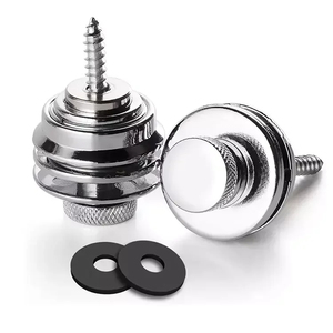 Straplock de sécurité pour guitare électrique, 3 couleurs, tête plate - Product Image 1