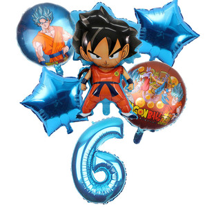 Kit de Décorations d'Anniversaire D-Ball Z avec Ballons en Aluminium G0ku S0n G0ku, Fournitures de Fête pour Enfants Garçons, Bannières - Product Image 4
