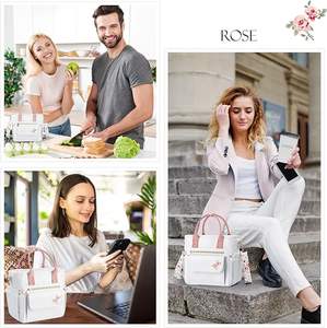 Bolsa de Almuerzo de Papel de Aluminio Impermeable de Muestra Gratuita, Bolsa de Transporte para Picnic, Bolsa de Aislamiento, Bolsa de Almacenamiento de Almuerzo Conveniente para Estudiantes - Product Image 5