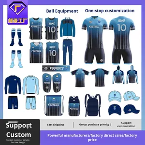 Maillot de <span class=keywords><strong>football</strong></span> personnalisable à manches courtes pour homme, uniforme d'entraînement sportif intégral à séchage rapide, vêtements de <span class=keywords><strong>football</strong></span> - Product Image 5