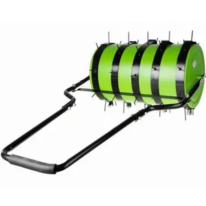 2023 Cheap Wholesale Garden grass roller with spikes Grass Aerator Green