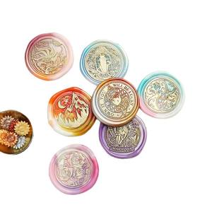 Granulés de cire à cacheter Suidis, couleurs mélangées nacrées, en sachet, pour la création de sceaux - Product Image 5