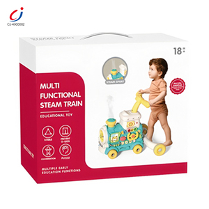 Chengji bébé éducation précoce Montessori jouet multifonctionnel dessin animé Spray Train lumière musique autres jouets éducatifs marchette - Product Image 5