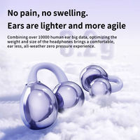 Écouteurs sans fil ANC à conduction osseuse, qualité sonore professionnelle parfaite, casque supra-auriculaire à réduction de bruit