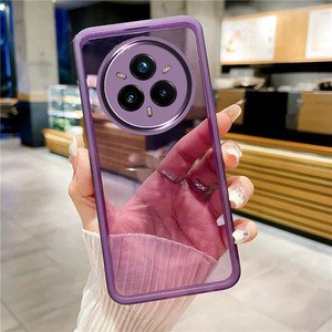 Funda Transparente con Bordes de Color para Realme 15T, 15 Pro, 14X, 14 Pro Plus, Carcasa para Teléfono Móvil Realme 14 <span class=keywords><strong>Lite</strong></span>, <span class=keywords><strong>13</strong></span> - Product Image 3