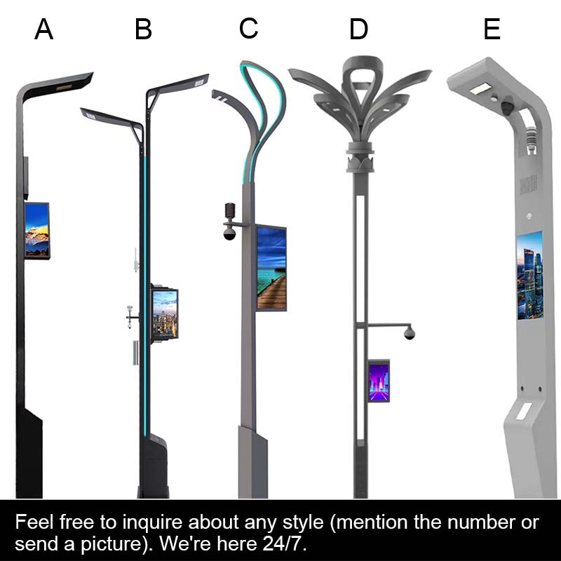 Smart Pole Street Light Intelligent Iot Based 5g Wifi Cctv Light Smart ...