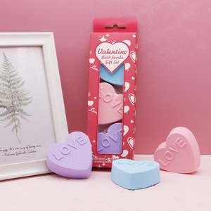 Lot de 3 bombes de bain effervescentes de luxe faites à la main en forme de boule, pour le spa, le soulagement du stress, cadeaux pour elle, anniversaire, fête des mères, Saint-Valentin - Product Image 2