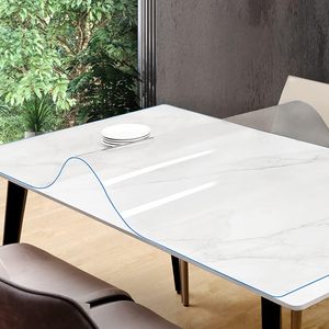 Trasparente PVC scrivania da ufficio Pad per Computer in vinile <span class=keywords><strong>vetro</strong></span> protezione da <span class=keywords><strong>tavolo</strong></span> per sala da pranzo comodino tappetino Mouse - Product Image 1