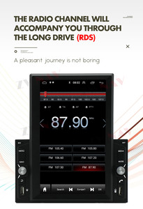 Autoradio Android 9.0, Double Din, écran tactile Vertical de 9.7 pouces, Navigation GPS, Wifi, BT, <span class=keywords><strong>RDS</strong></span> universel - Product Image 3