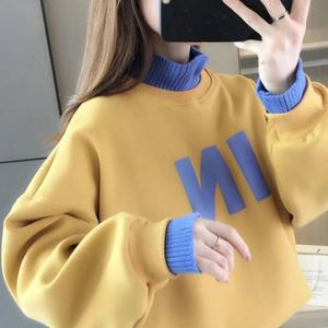 Nueva Marca de Moda, Sudadera Unisex con Cuello Redondo, Otoño, Color Sólido, Bordado, Estampado de Letras en 3D, Estilo Hip Hop, Holgada, Simple - Product Image 4