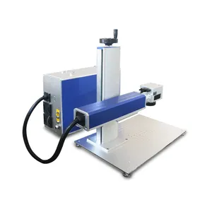Preço da máquina de marcação a laser de fibra 20W Raycus MAX 20QS 20X com tamanho SG7110 de 110x110mm Rotativo para canetas e copos