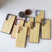 Étui de téléphone en bois naturel antichoc, véritable bambou, gravure au laser, étui de téléphone en bois personnalisé pour Samsung S23 S24 S25 S26 Ultra Plus