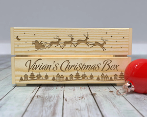 Boîte de rangement décorative en <span class=keywords><strong>bois</strong></span> de caisse de pomme naturelle vintage en gros jouets en <span class=keywords><strong>bois</strong></span> artisanaux et supports de panneaux muraux idée cadeau de réveillon de Noël - Product Image 3